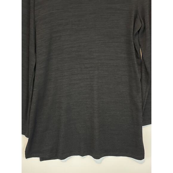 Wilfred Free Aritzia Cyrielle T-Shirt Turtleneck Long Sleeve Tunic Black Size L - Picture 6 of 11